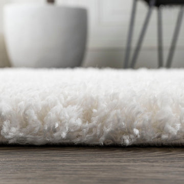 Groovy Solid Shag Area Rug